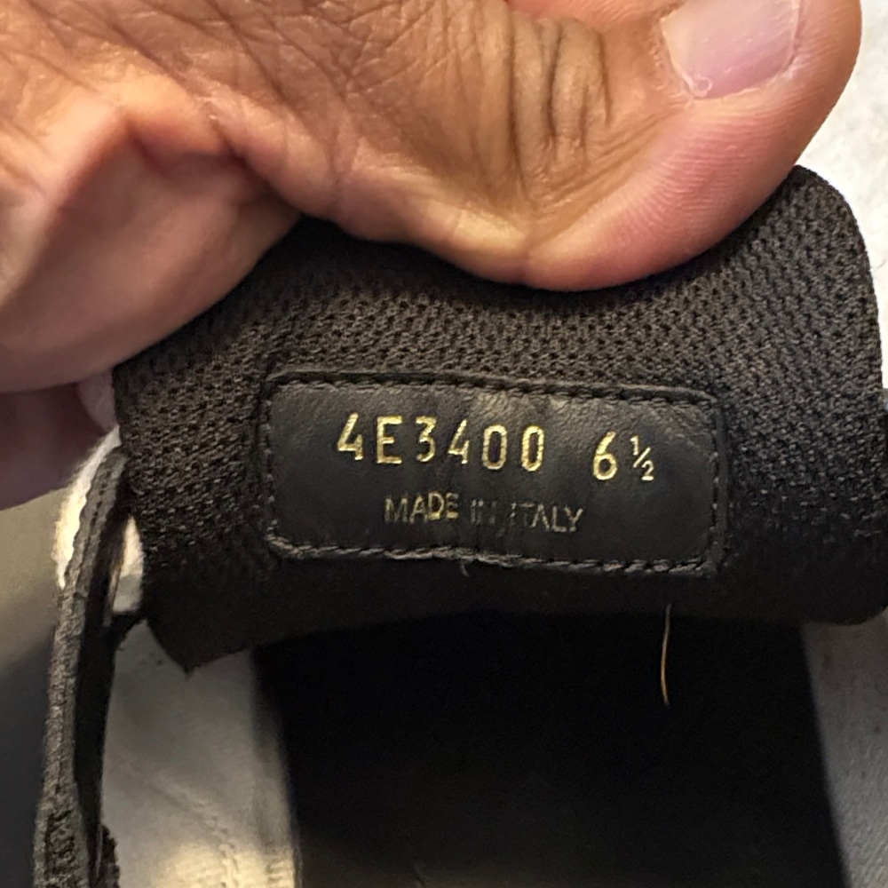 Prada Men's Black and Gray Sneakers - Picture 6 of 6